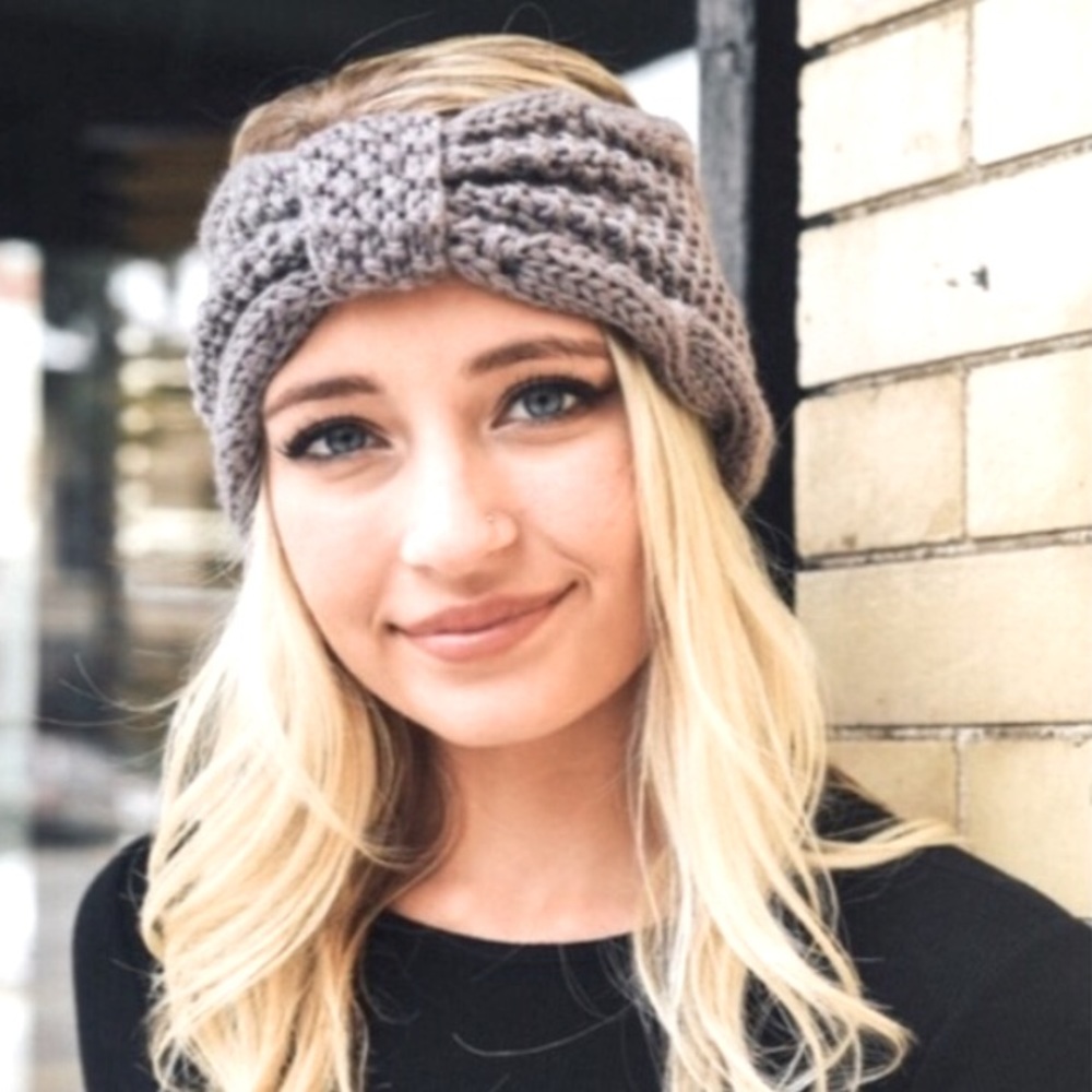 Couture Gypsy Gray Knit Headband